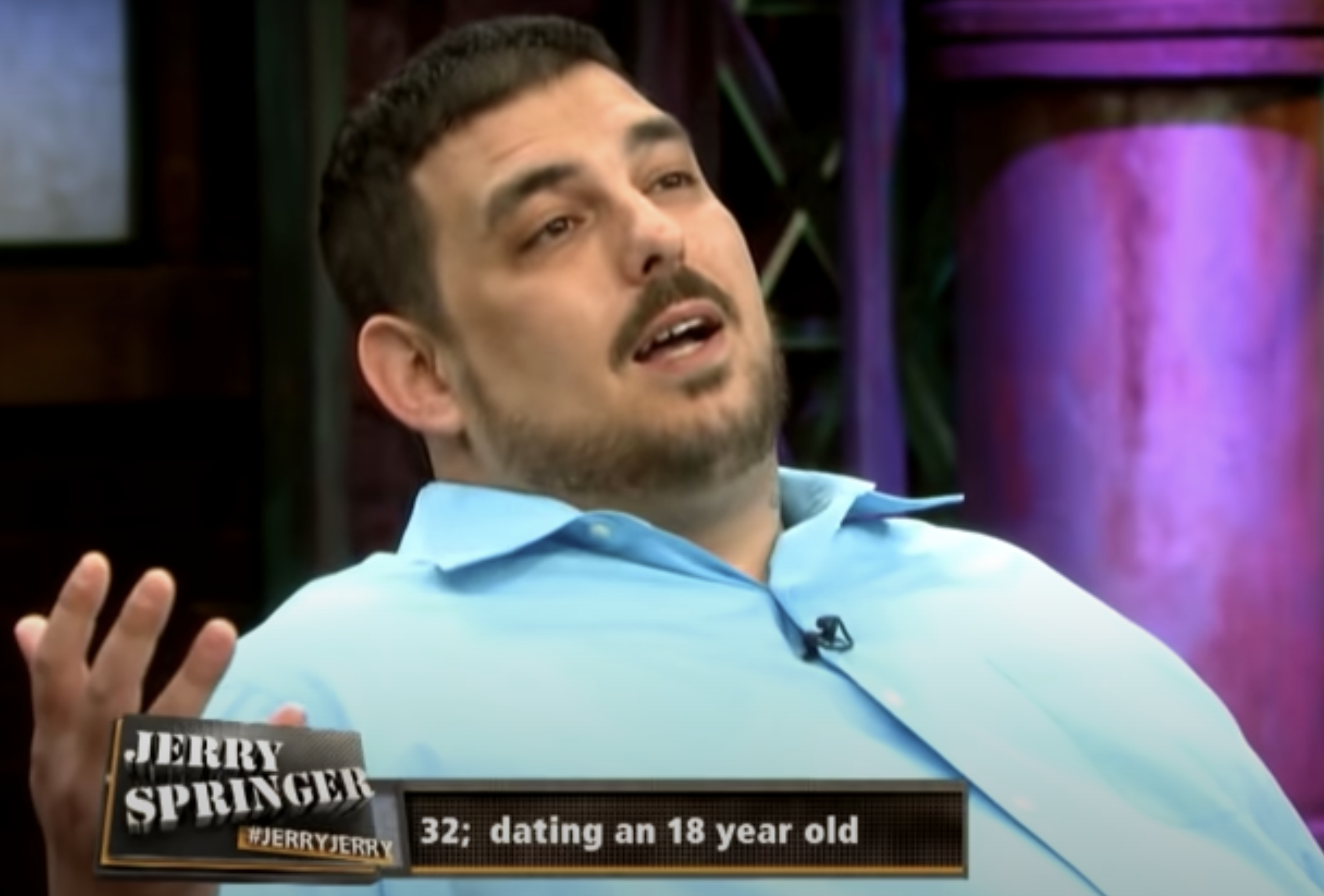 photo caption - Jerry Springer Jerryjerry 32; dating an 18 year old